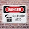 Signmission Sulfuric Acid Danger Sign, Plastic, 10in W x 7in L, 2PK OS-2PACK-DS-P-710-L-2044 - alternate 8